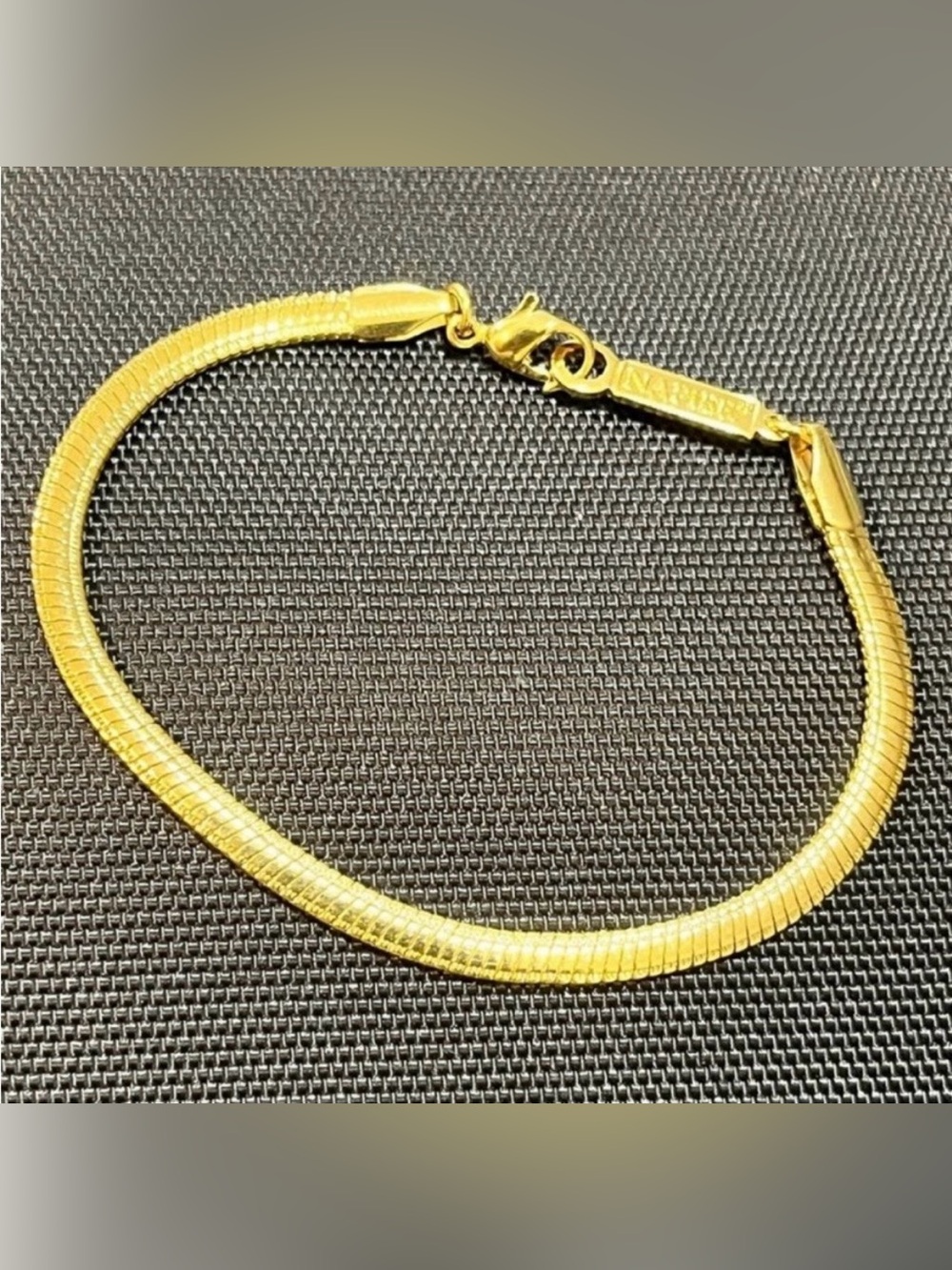 Gold Herringbone Bracelet